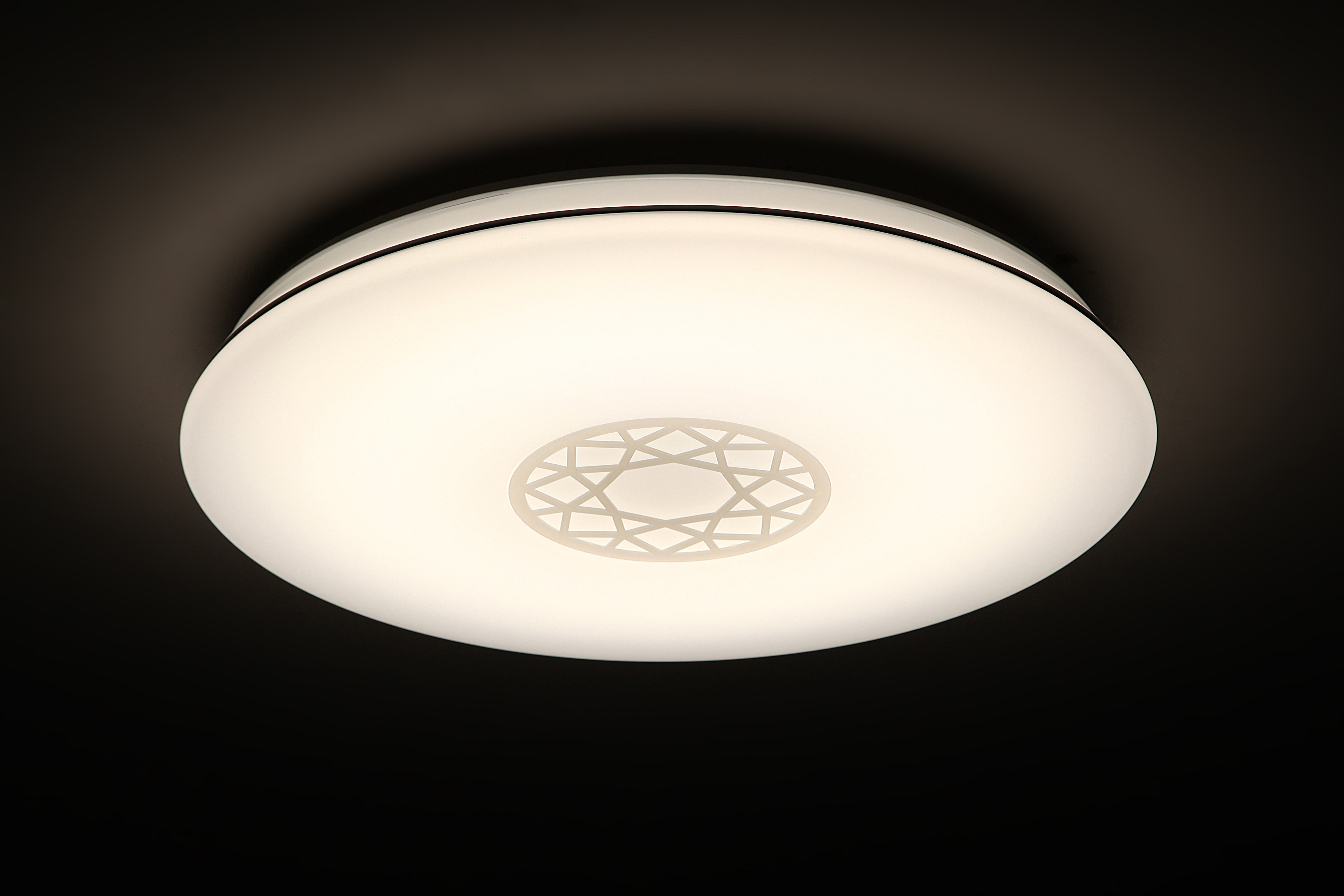 High Color Rendering Round Ceiling Lamp , 38W Modern Round Ceiling Light For Bedroom