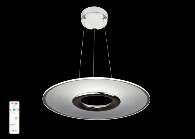 Luminous Adjustable LED Pendant Lamp High Color Rendering Index With Round Light Panel